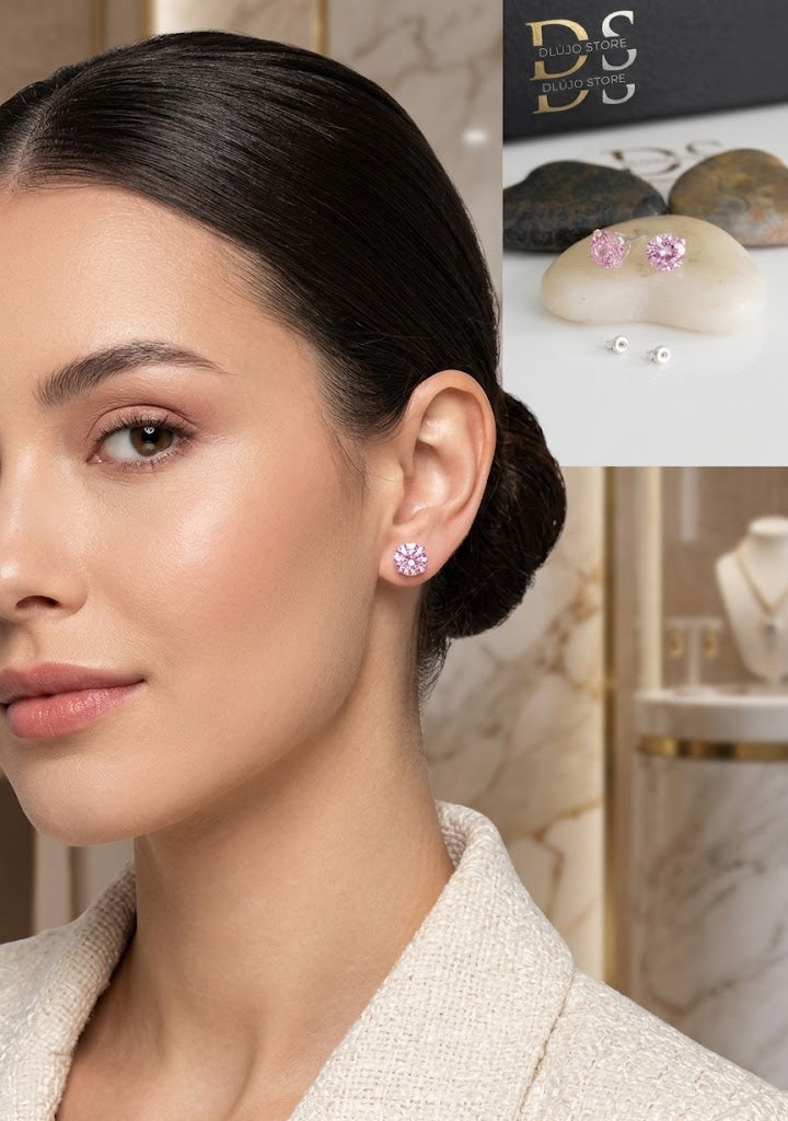 Aretes Colección Rosa