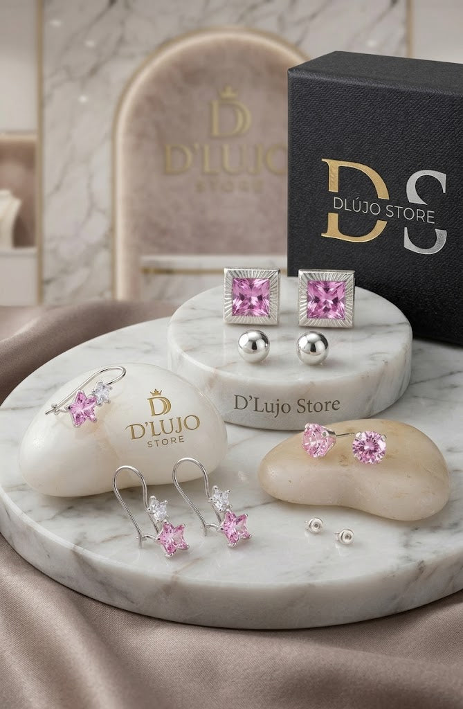 Aretes Colección Rosa