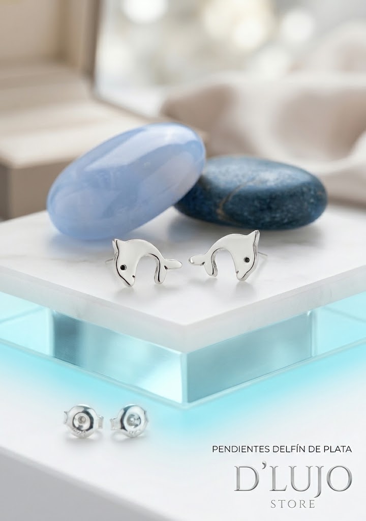 Pendientes de Plata de Ley 925 con Diseño Variado