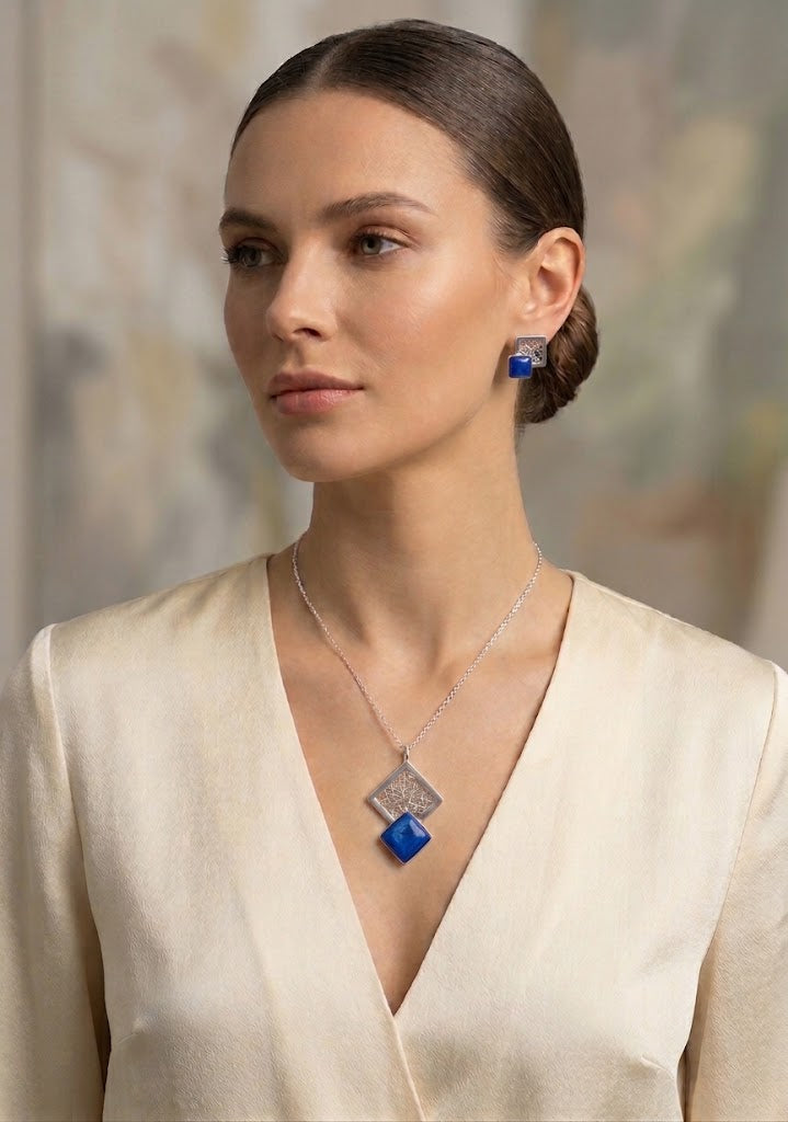 Colección Set Geometría Perfacta en Plata 925