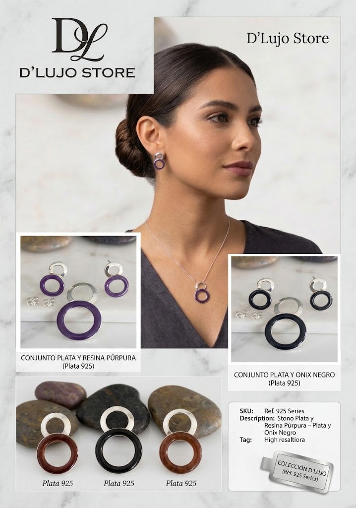 Colección Set de Círculos de Lujo – Plata 925