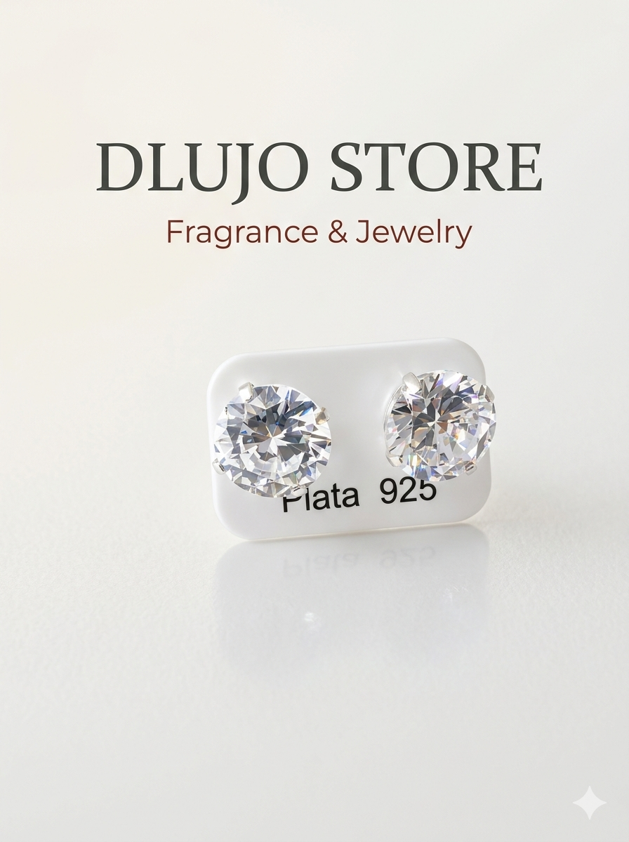 Aretes Diamantado Plata 925