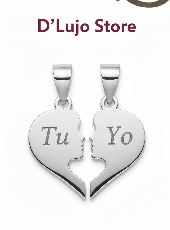 Dije Duo “Tú y Yo” Vínculo Eterno en Plata 925