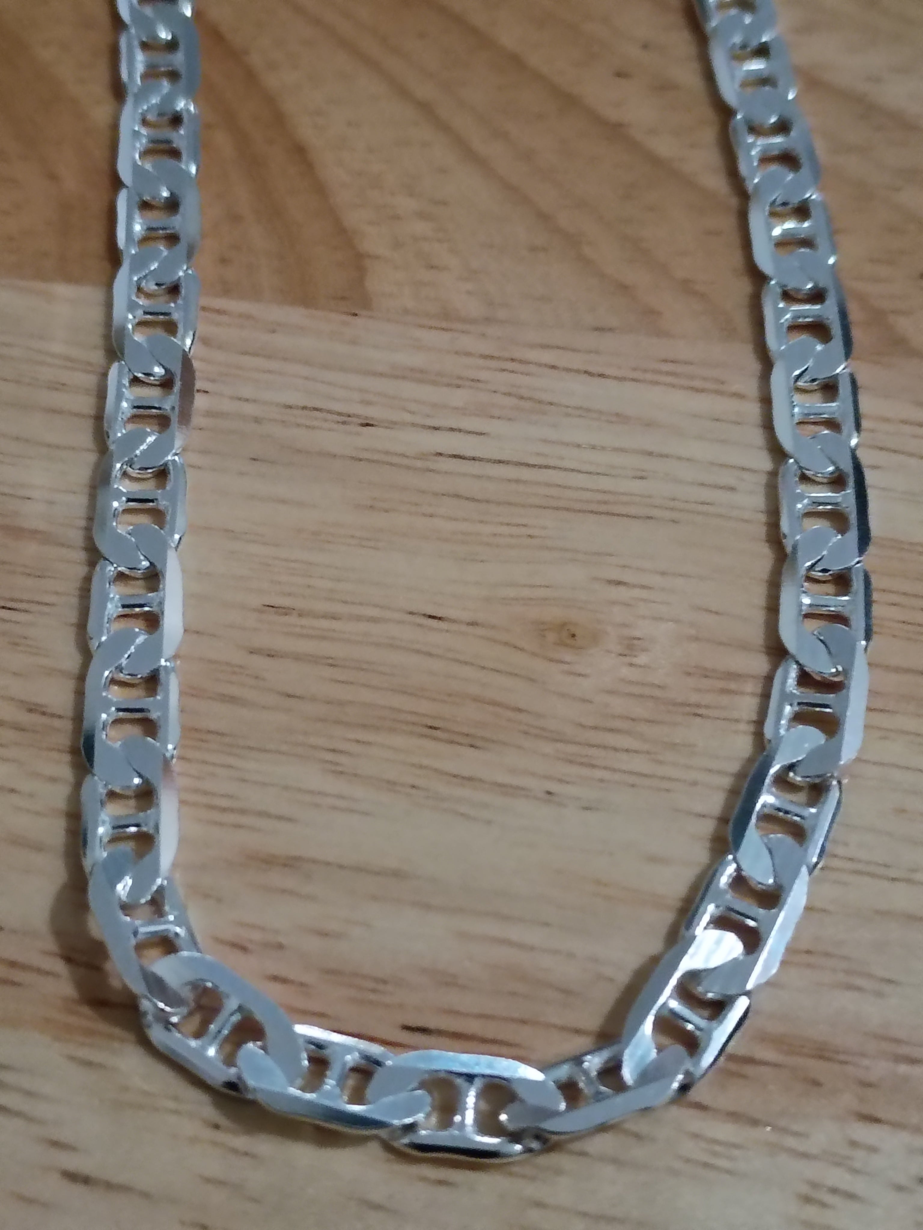 Cadena Estilo Bizantino Lisa en Plata 925