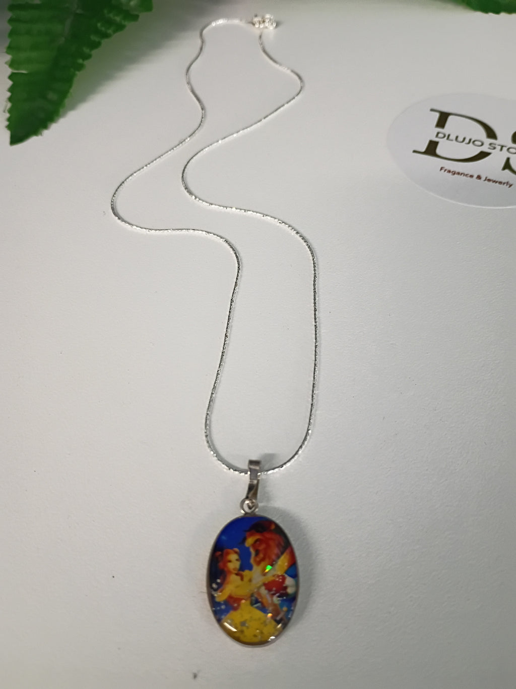 Collar “Eterno Romance” La Bella y la Bestia en Plata 925