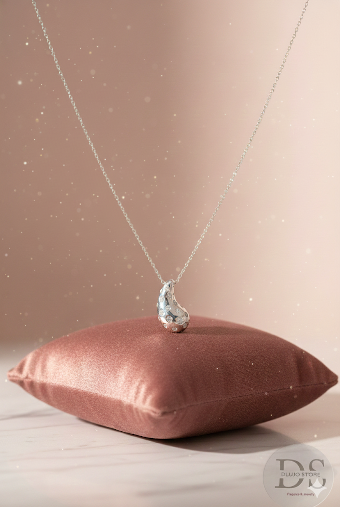 Set de Gotas Radiantes en Plata 925 con Baño de Rodio y Circonias