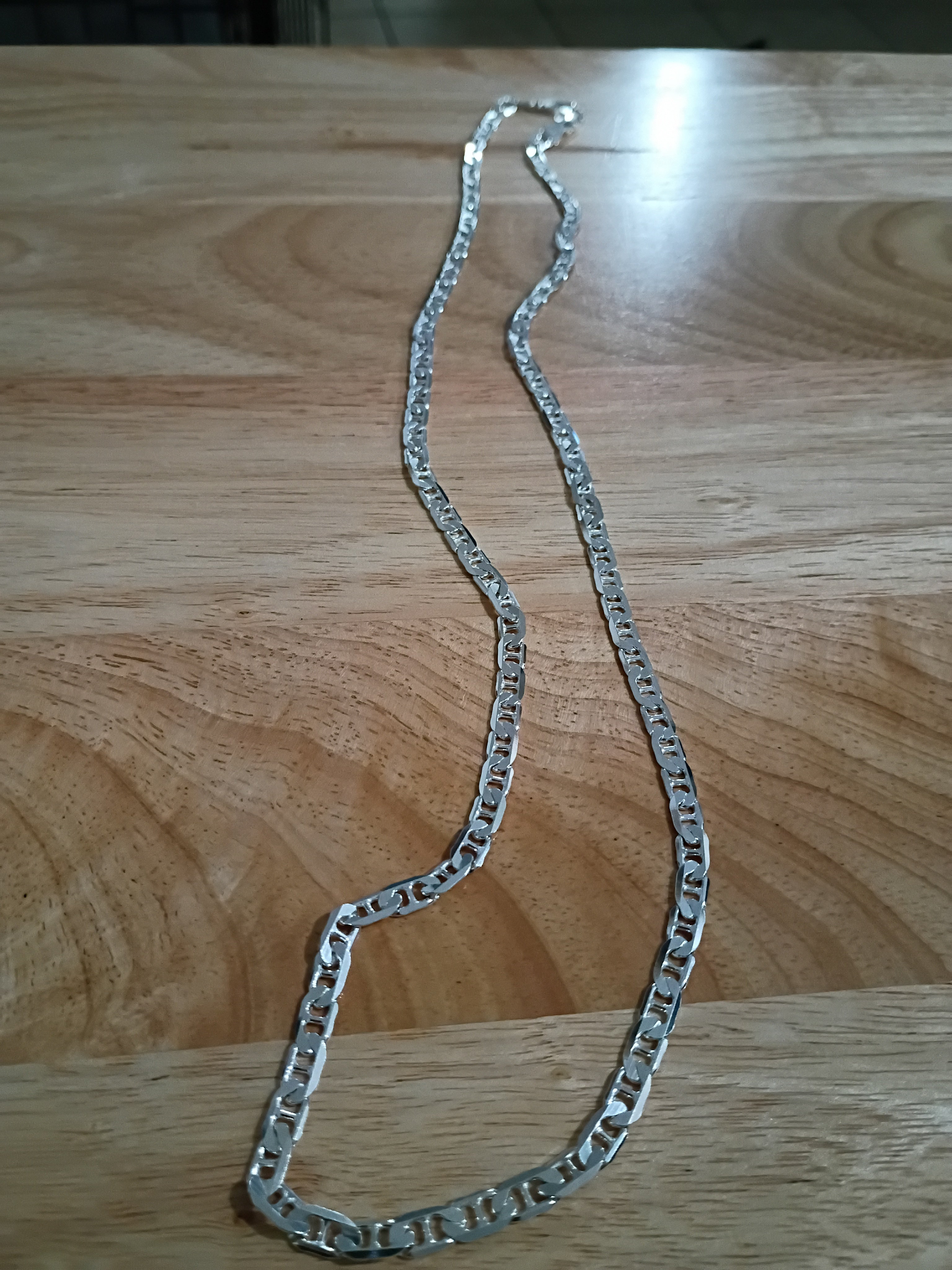 Cadena Estilo Bizantino Lisa en Plata 925