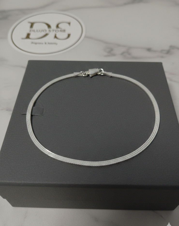 Pulsera Flat en Plata de Ley 925