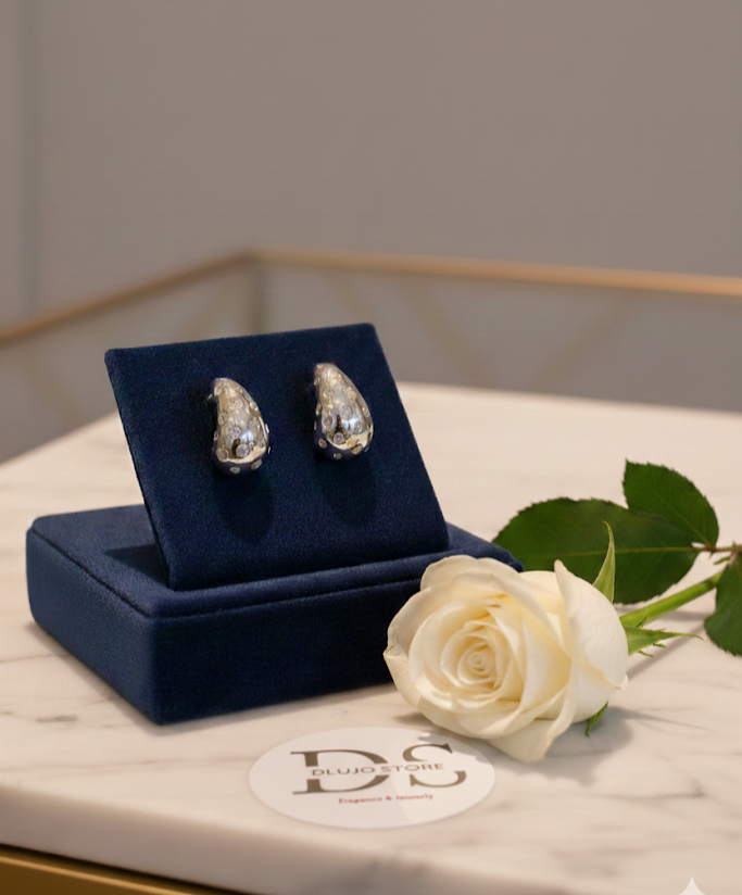 Set de Gotas Radiantes en Plata 925 con Baño de Rodio y Circonias