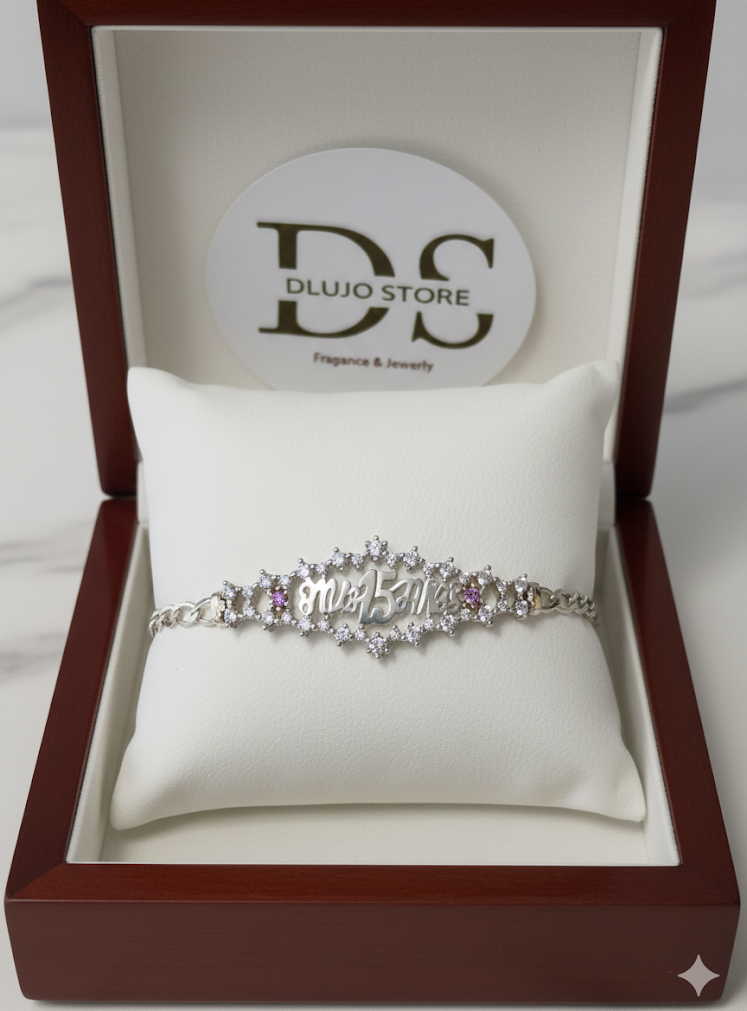 "My 15 Years" Bracelet in 925 Sterling Silver
