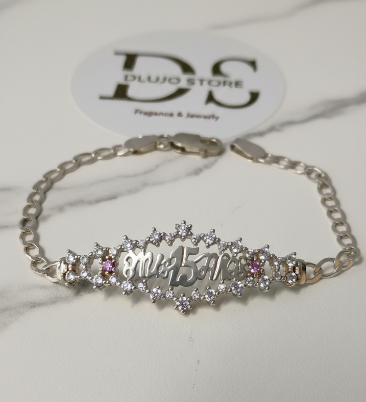"My 15 Years" Bracelet in 925 Sterling Silver