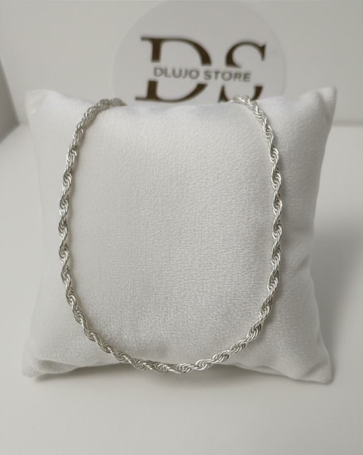 Cord Style Bracelet in 925 Sterling Silver