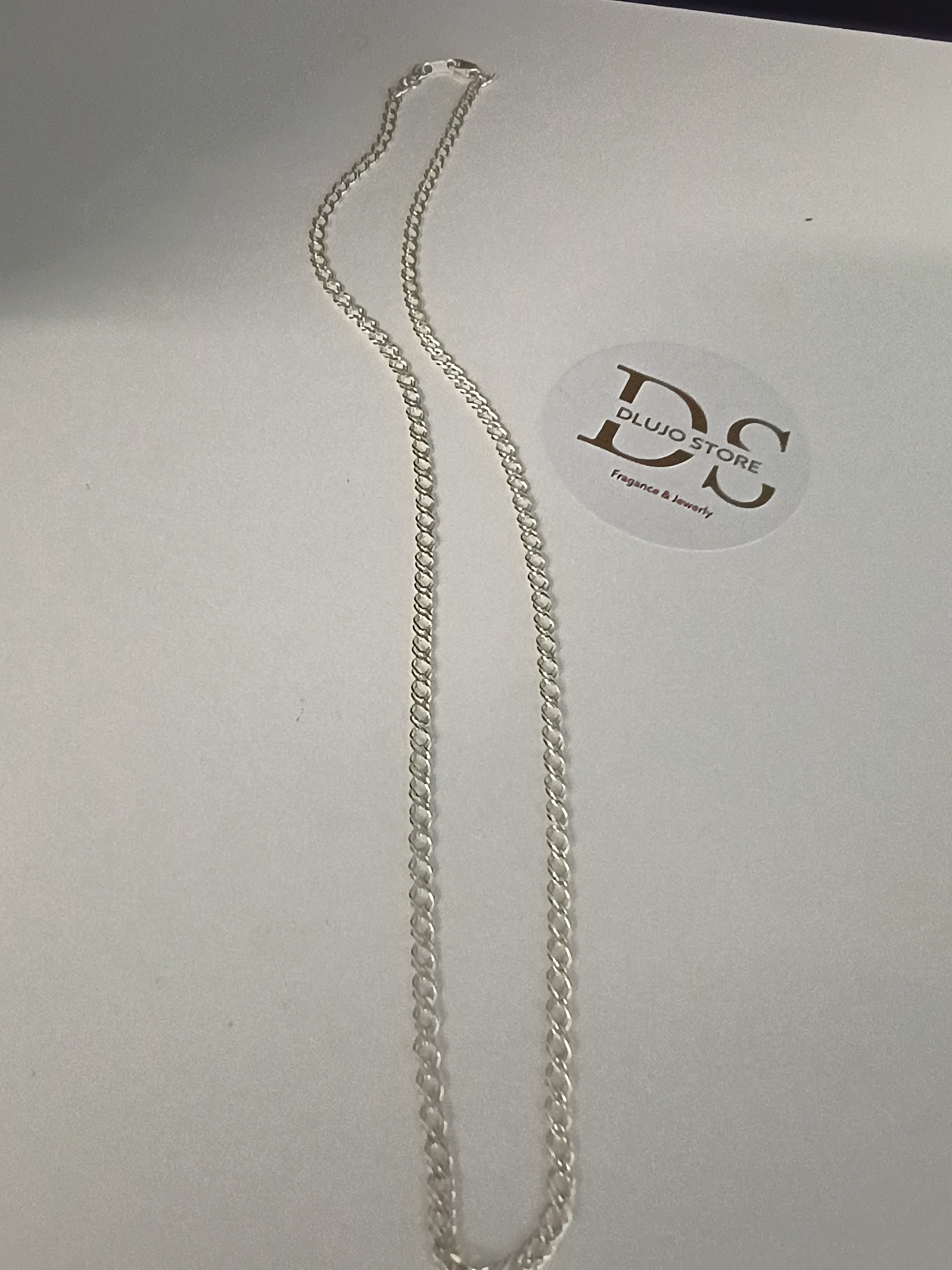 Cadena Doble Rombo en Plata 925