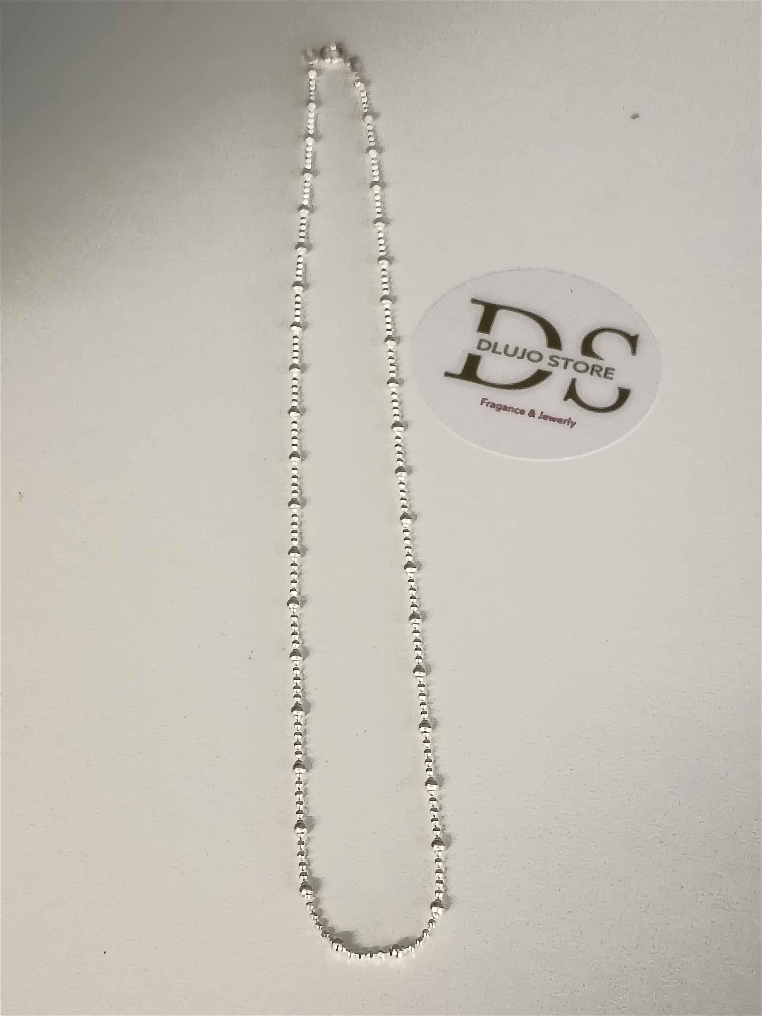 Cadena de Bolitas (Balines) en Plata 925