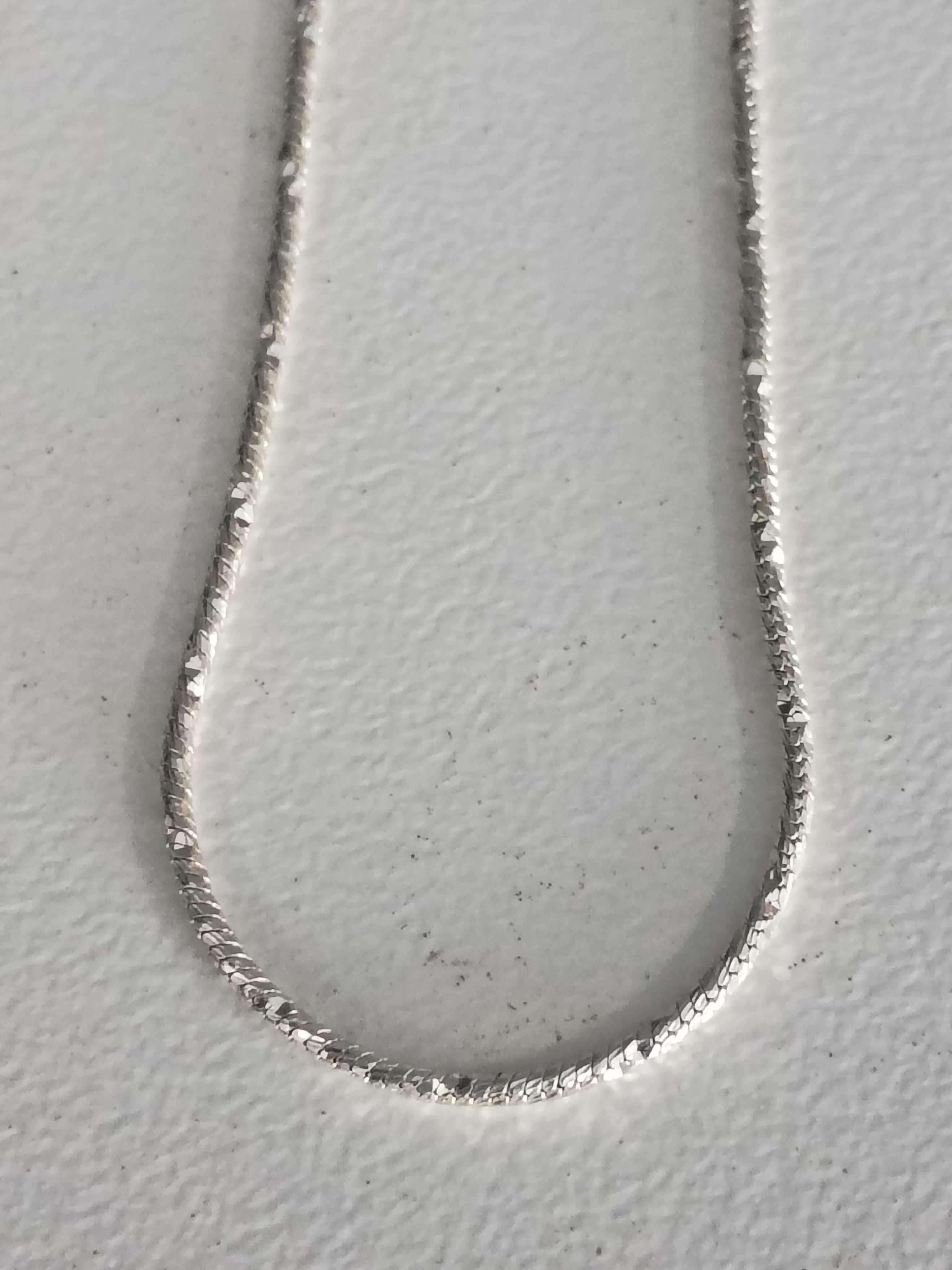 Cadena Liviana Cola de Ratón en Plata 925