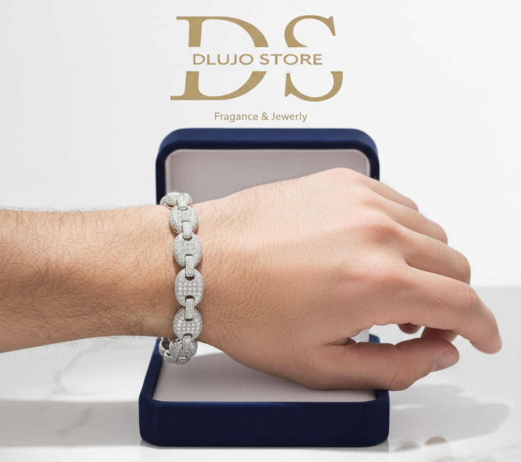 Pulsera Estilo Gucci Crystal en Plata de Ley 925