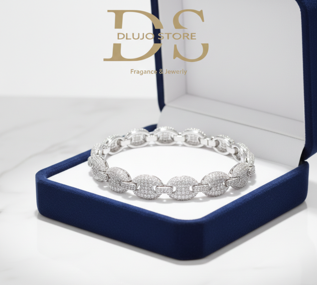 Pulsera Estilo Gucci Crystal en Plata de Ley 925
