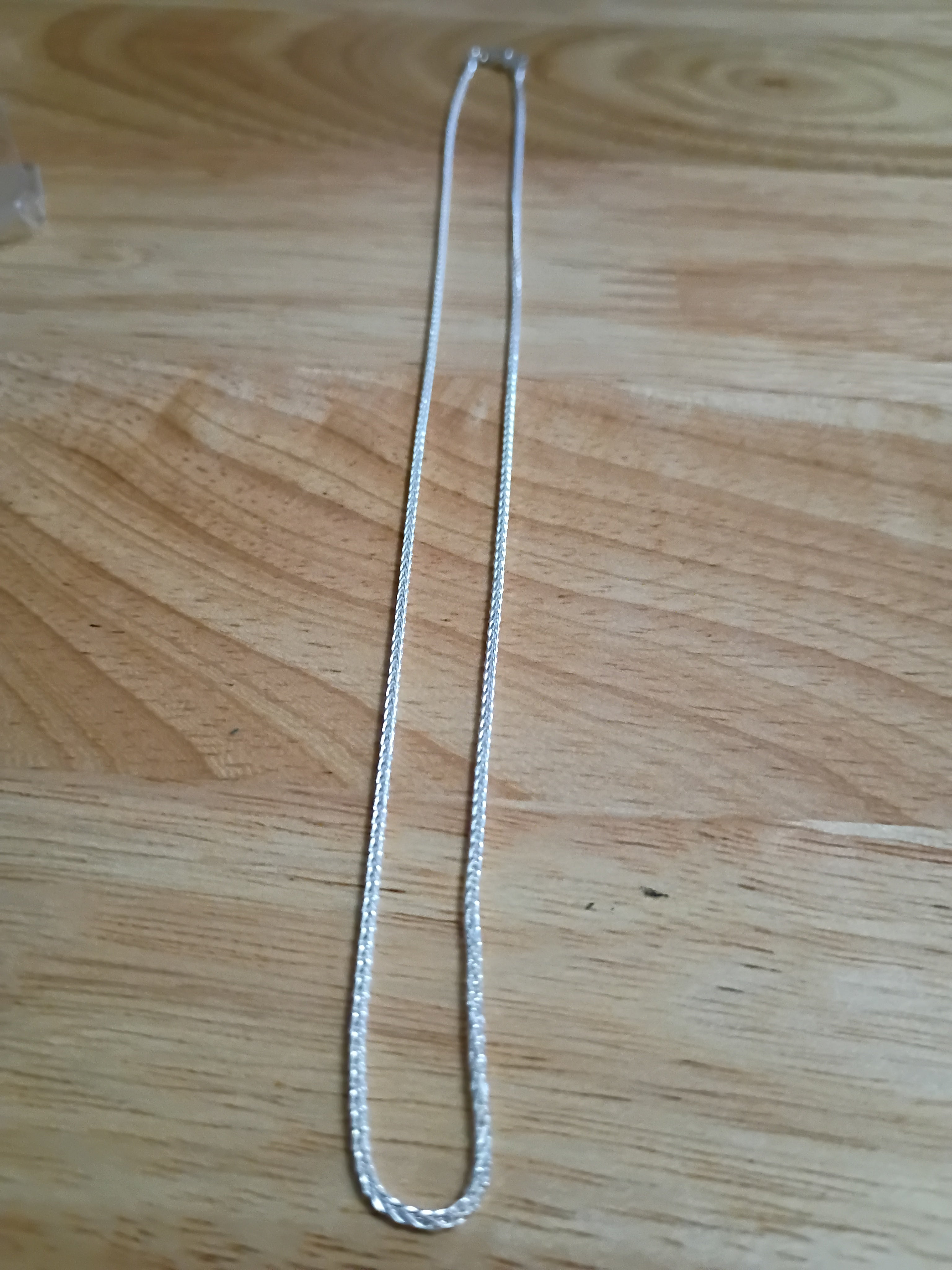 Cadena Tejido de Espiga en Plata 925