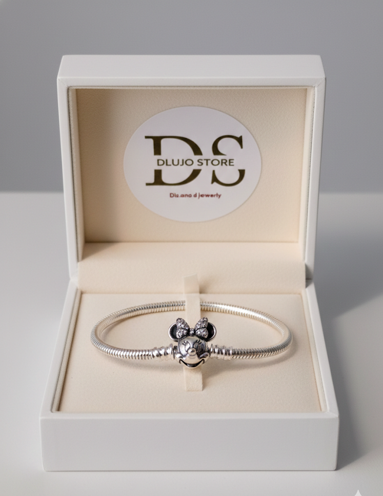 Pulsera Pan “Magical Minnie” en Plata de Ley 925