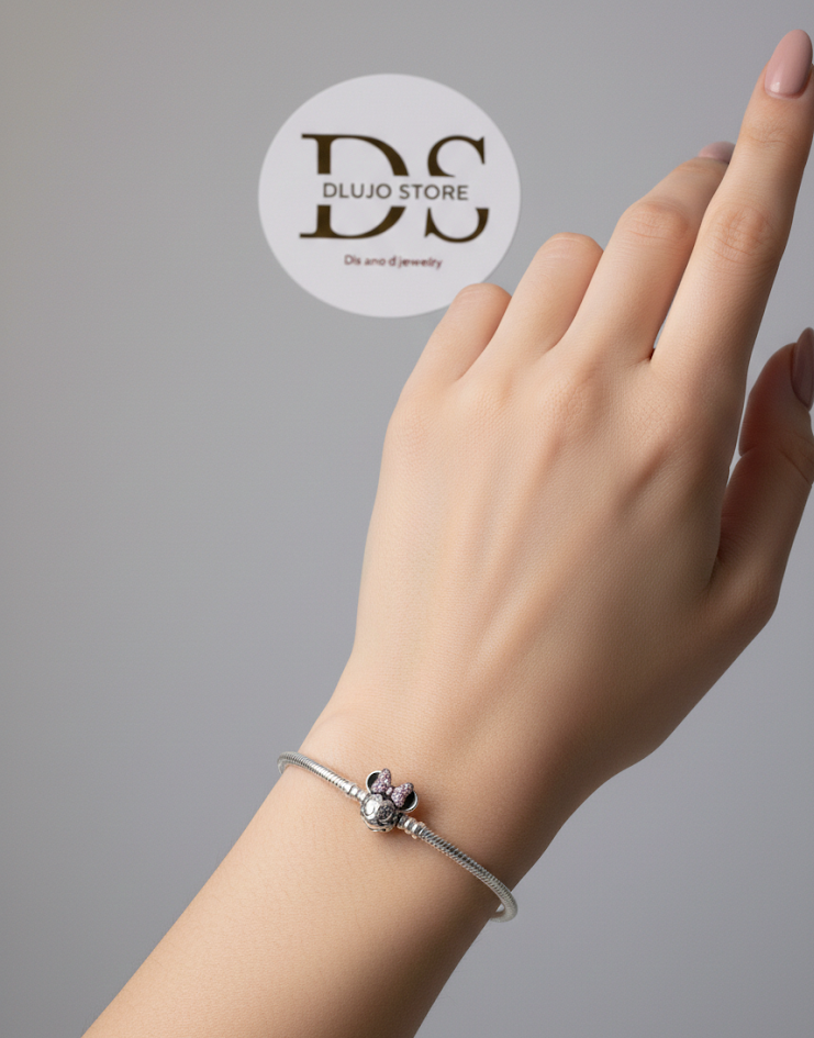 Pulsera Pan “Magical Minnie” en Plata de Ley 925