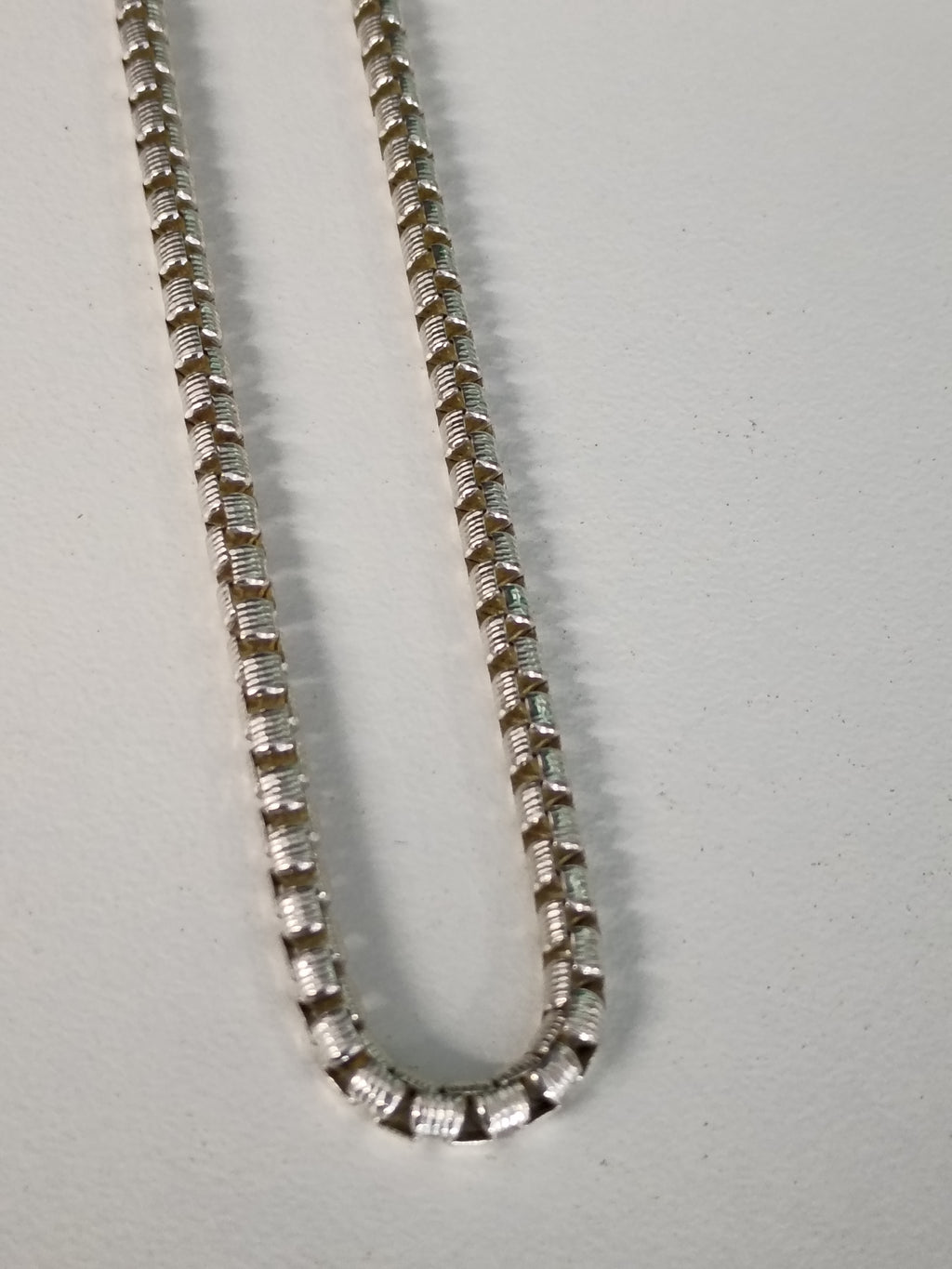 Cadena de Caja Redonda (Veneciana) en Plata 925