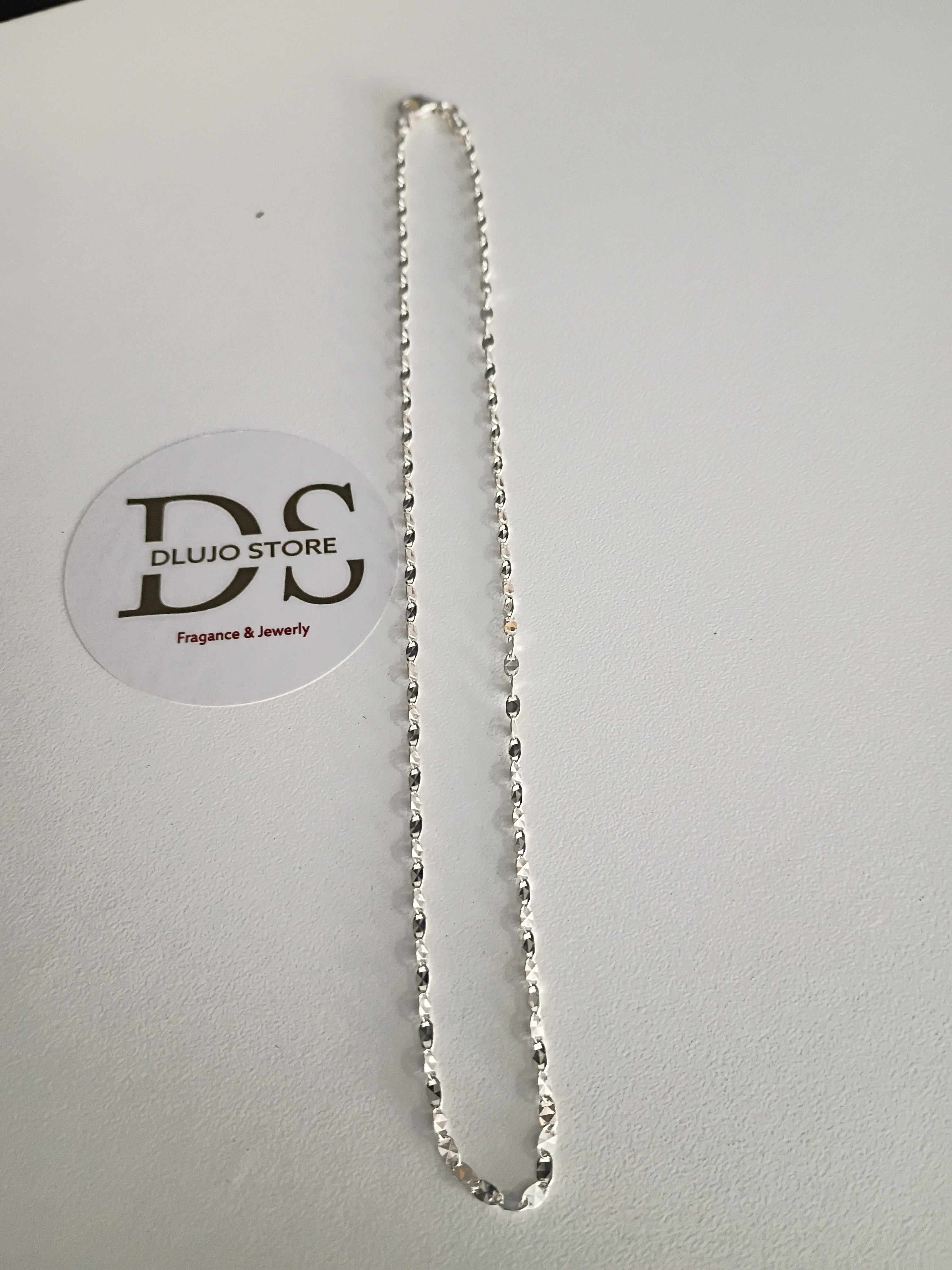 Cadena Marinera Plana Facetada en Plata 925