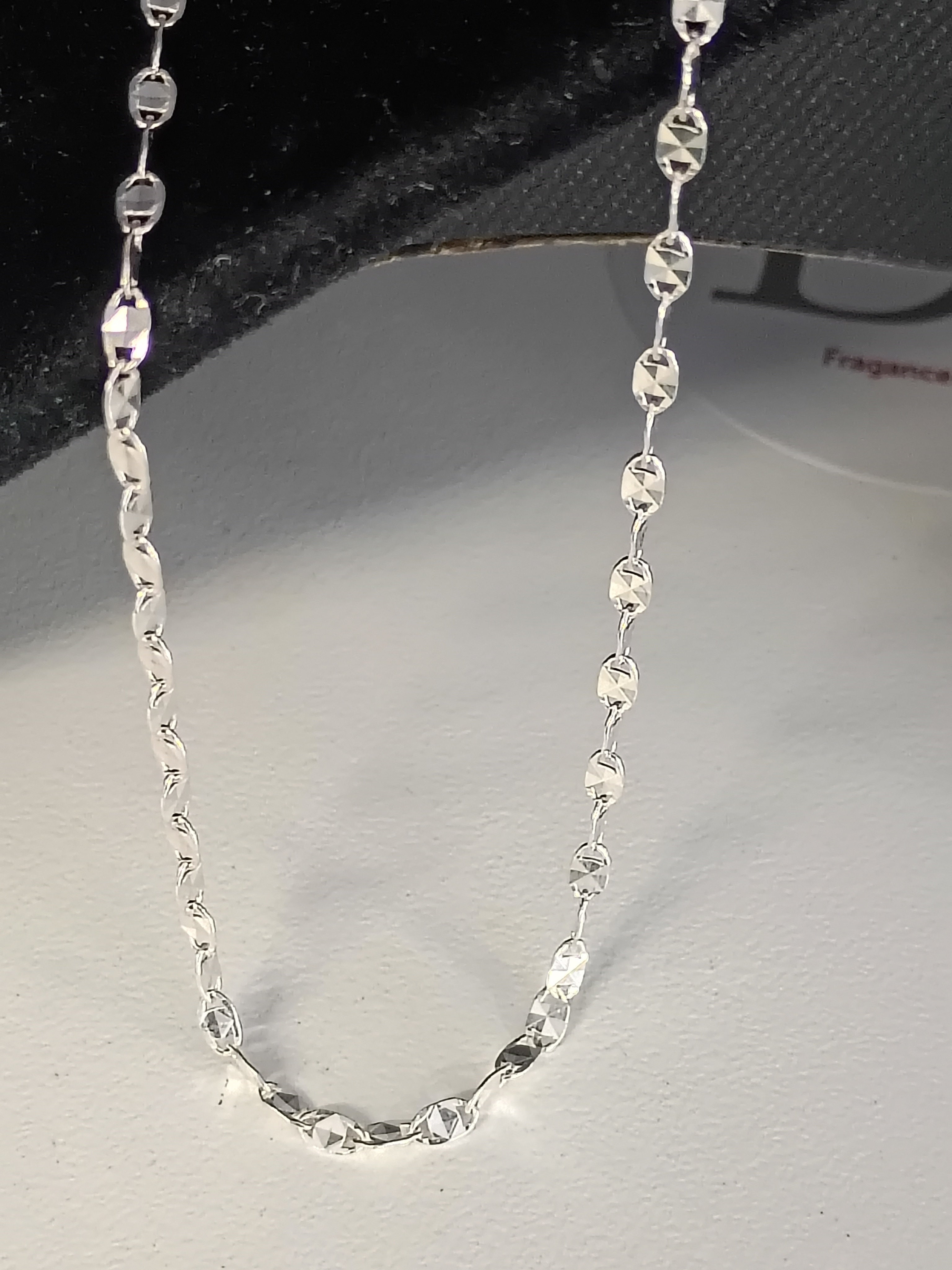 Cadena Marinera Plana Facetada en Plata 925