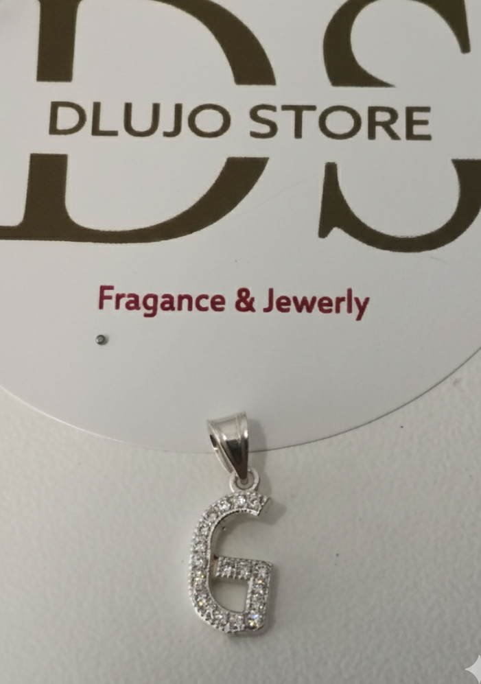 Dije Inicial Letra “G” en Plata de Ley 925