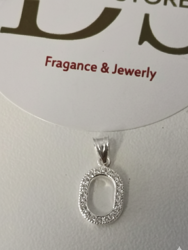 Dije Inicial Letra “O” en Plata de Ley 925