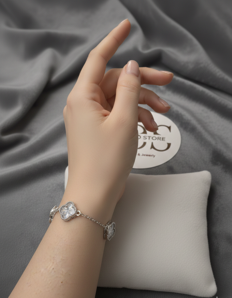 Pulsera Trébol  Vand en Plata de Ley 925