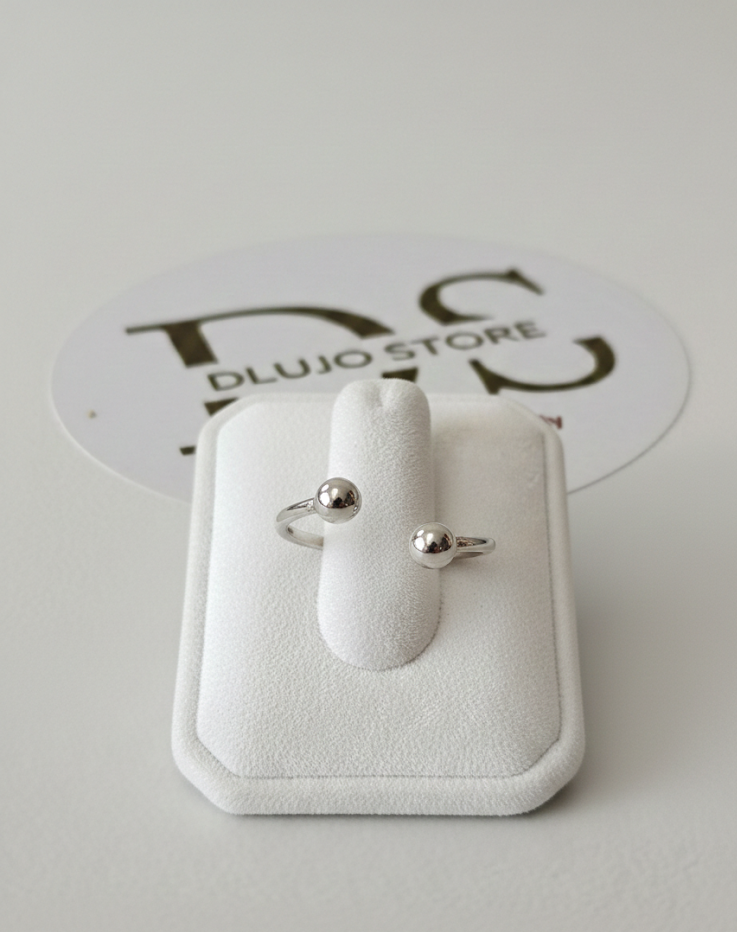 Anillo “Órbita Dual” en Plata de Ley 925