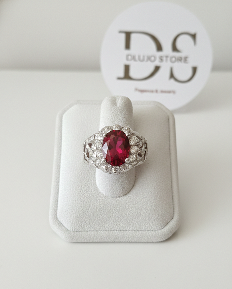 Royal Legacy Collection Ring “Imperial Fire” in 925 Sterling Silver