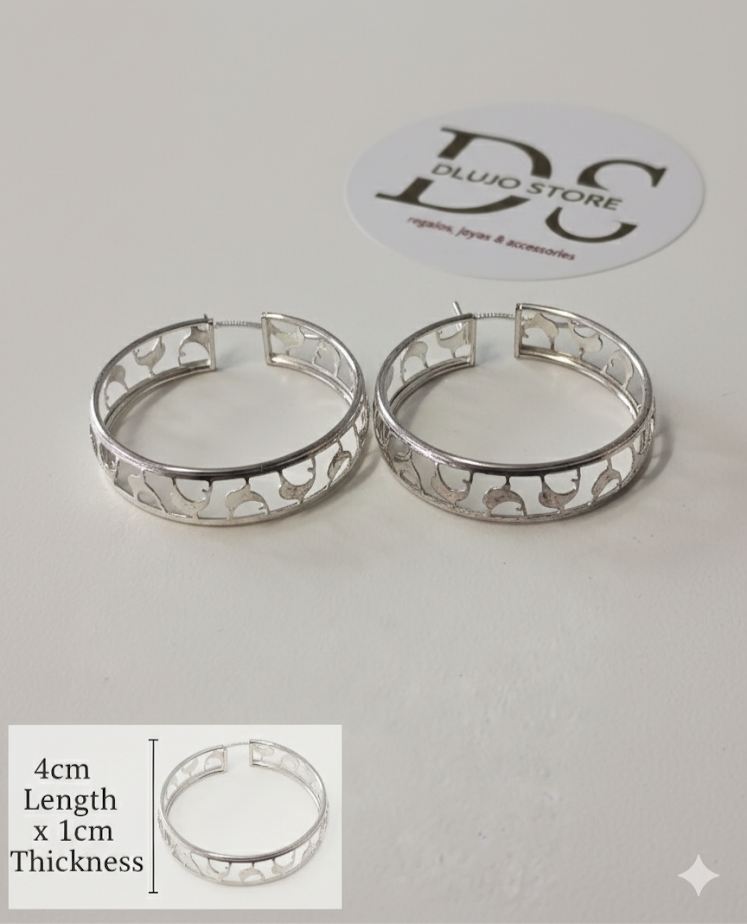 “Maxi Dolphin” Earrings in 925 Sterling Silver