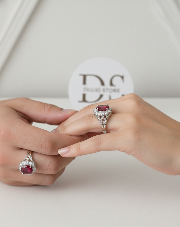 Royal Legacy Collection Ring “Imperial Fire” in 925 Sterling Silver