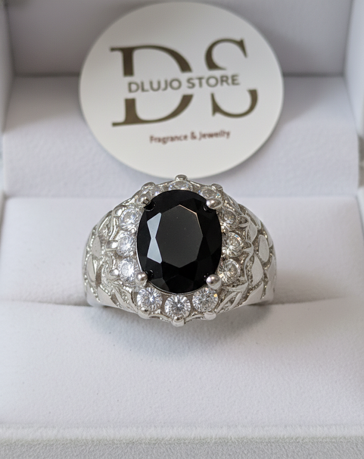 Royal Legacy Collection Ring “Night Eclipse” in 925 Sterling Silver
