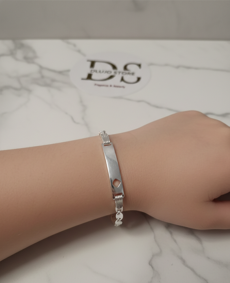 Pulsera de Identidad “Esencia de Corazón” en Plata de Ley 925