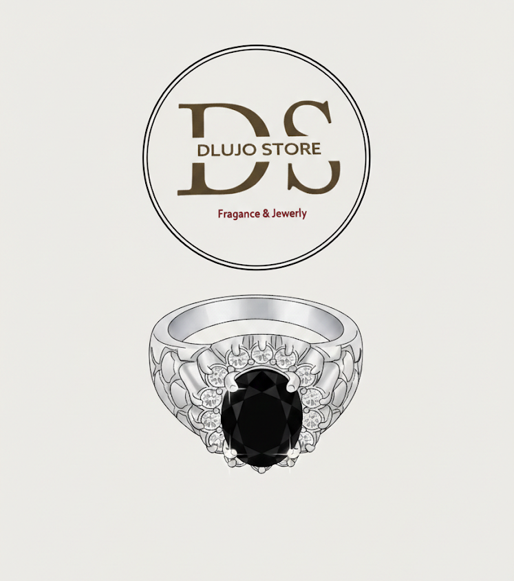 Royal Legacy Collection Ring “Night Eclipse” in 925 Sterling Silver