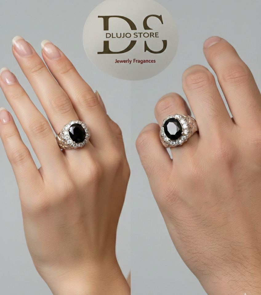 Royal Legacy Collection Ring “Night Eclipse” in 925 Sterling Silver