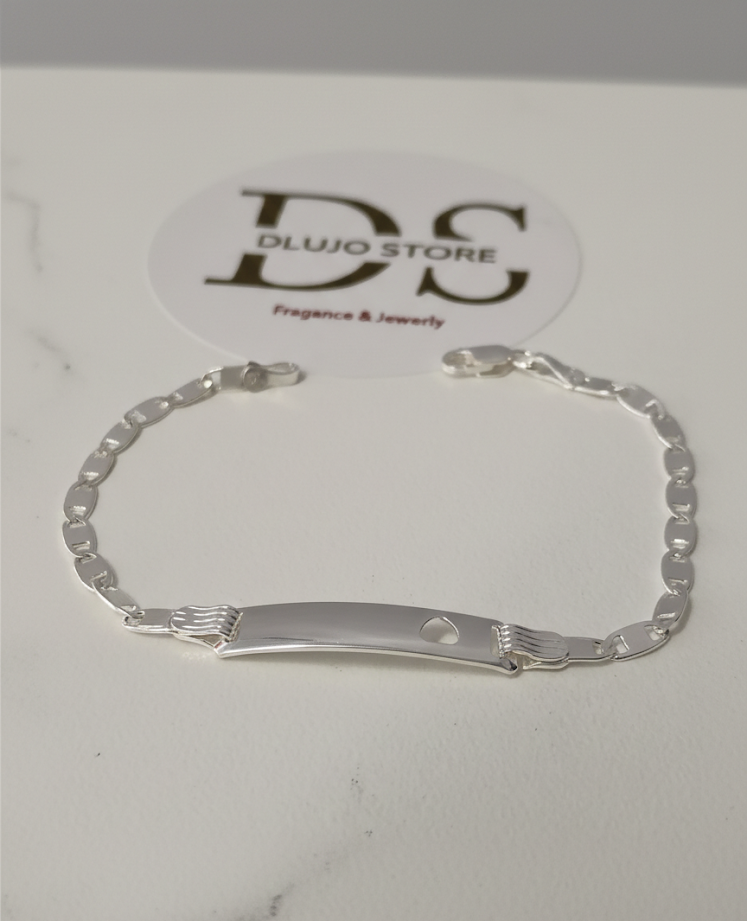 Pulsera de Identidad “Esencia de Corazón” en Plata de Ley 925