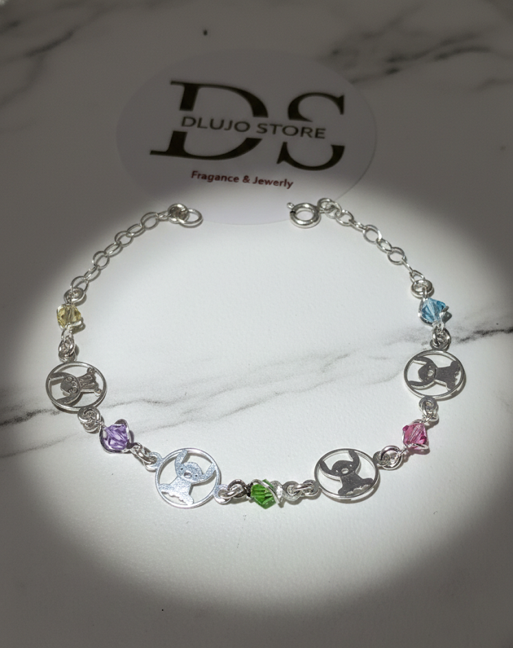 Pulsera “Ohana y Color” en Plata de Ley 925