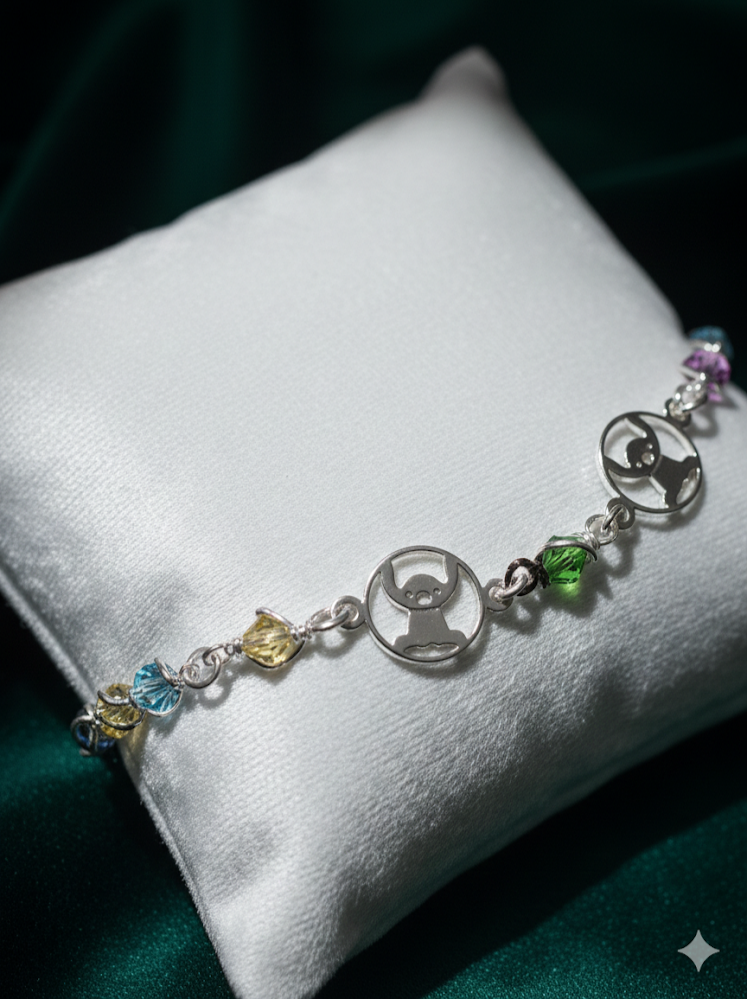 Pulsera “Ohana y Color” en Plata de Ley 925