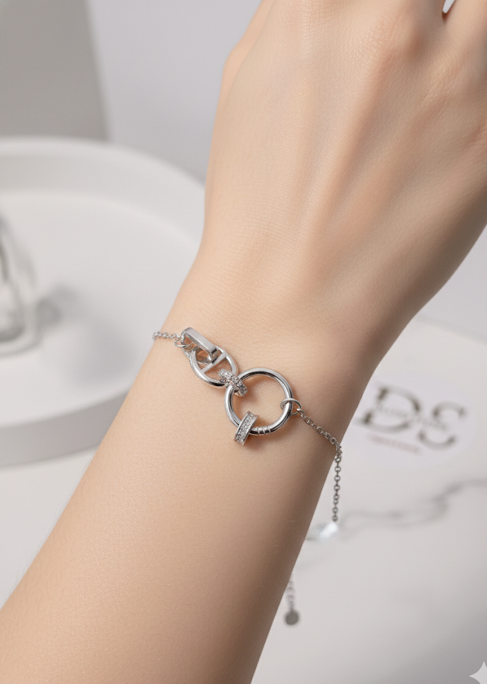Pulsera “Unión Infinita” en Plata de Ley 925