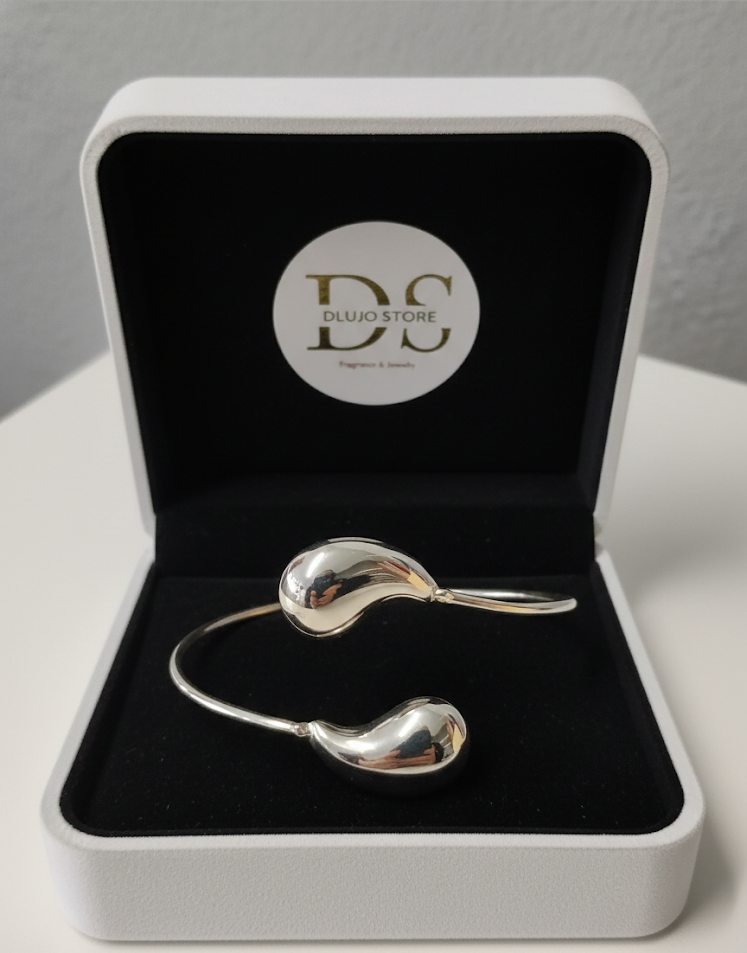 “Organic Drop” Bracelet in 925 Sterling Silver