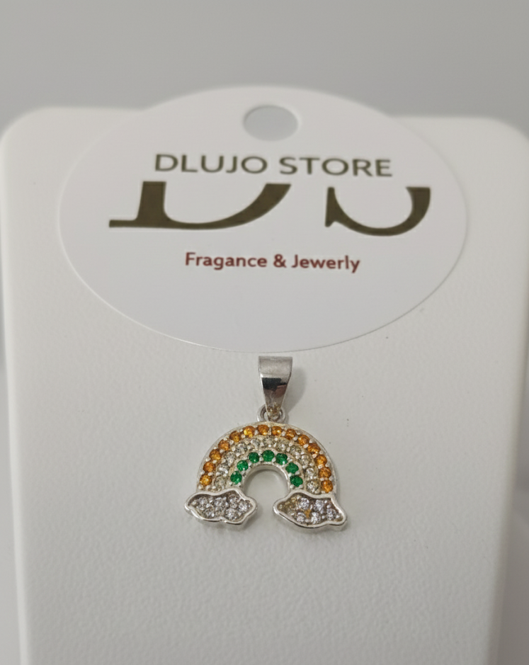 Dije de Arcoíris de Esperanza en Plata de Ley 925