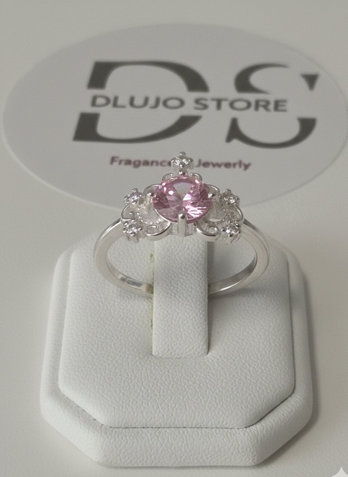 Anillo “Princesa Rosa” en Plata de Ley 925