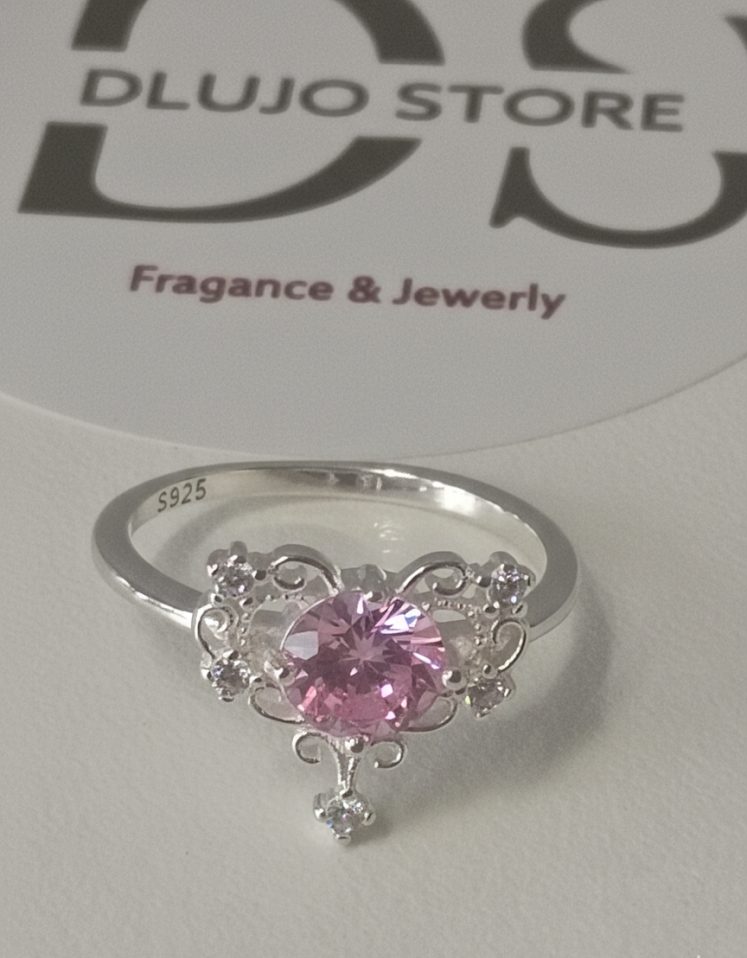 Anillo “Princesa Rosa” en Plata de Ley 925