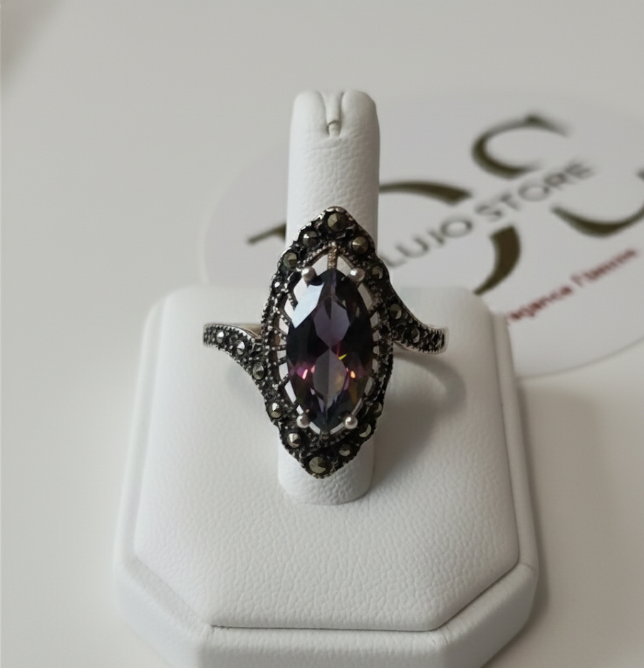 Anillo “Victoria Multicolor” en Plata de Ley 925