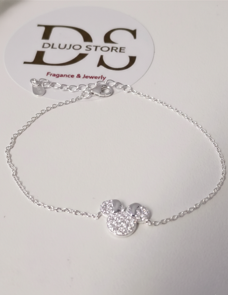 Pulsera de Minnie Mouse en Plata de Ley 925