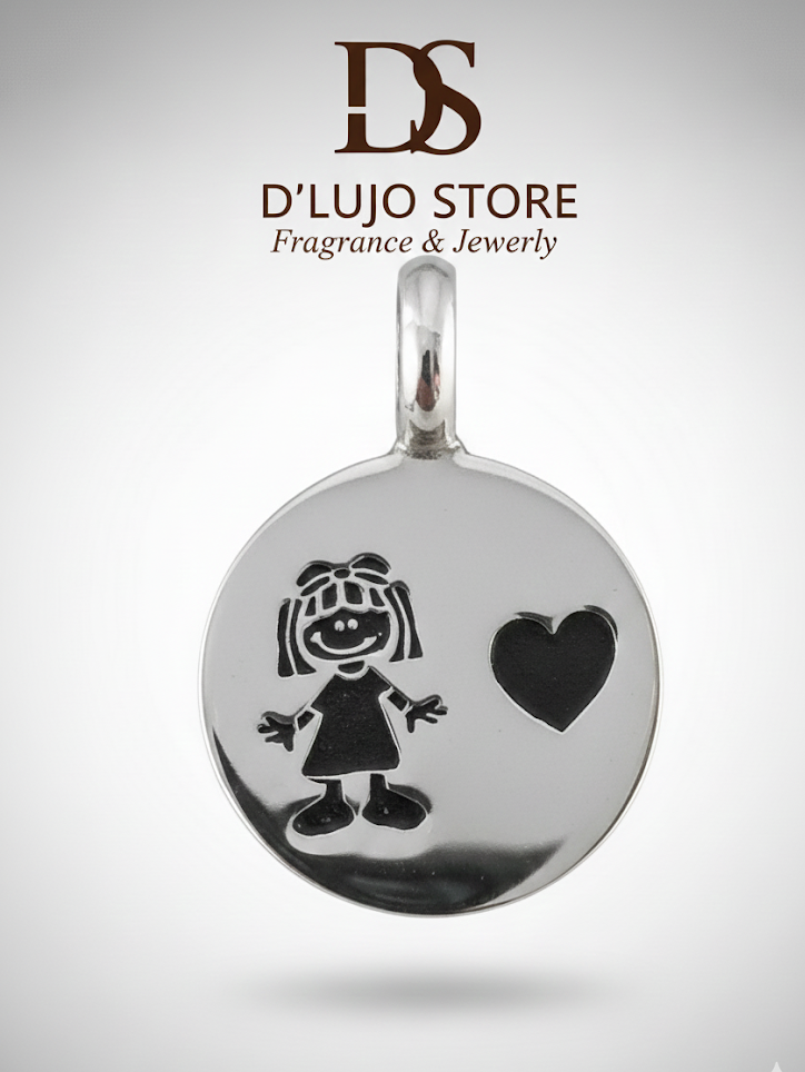 Dije Medalla “Amor de Hija” en Plata de Ley 925