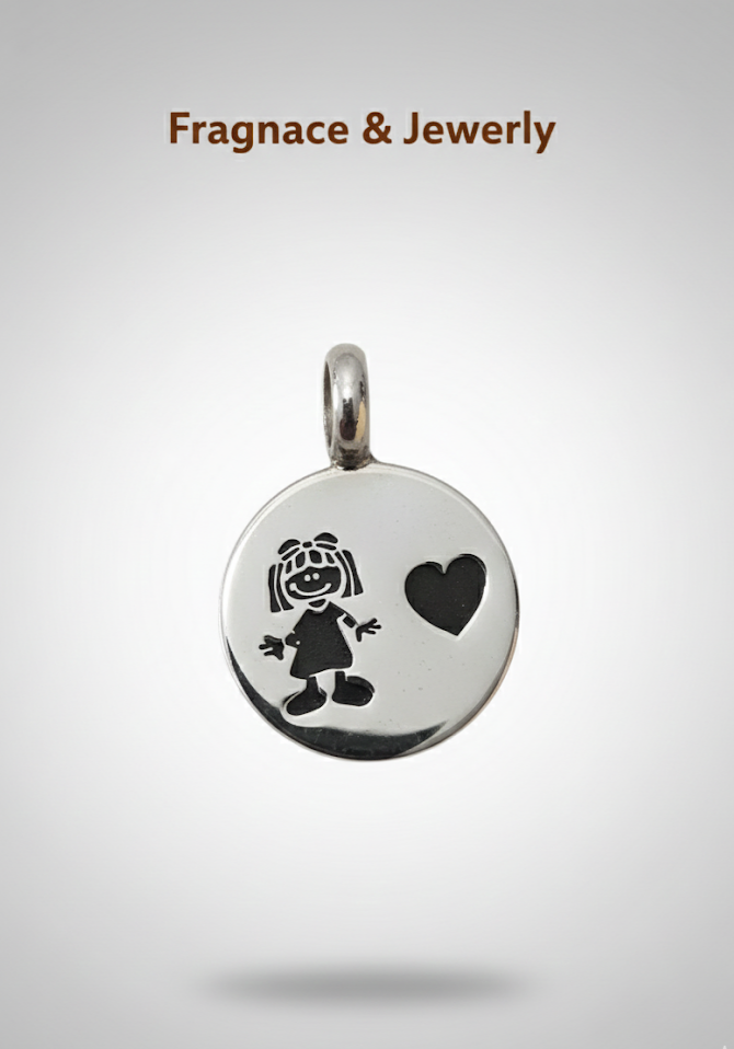 Dije Medalla “Amor de Hija” en Plata de Ley 925